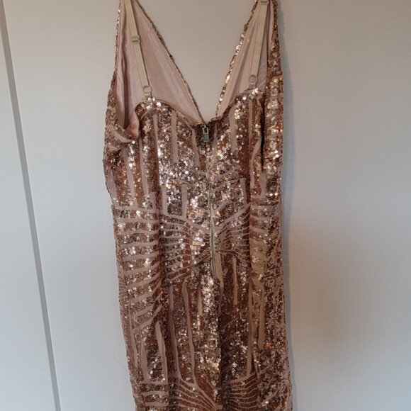 Sparkly mini dress, fits like size S - Picture 3 of 6
